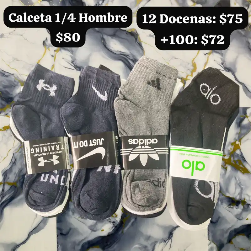 Pack Calcetín 1/4 caballero