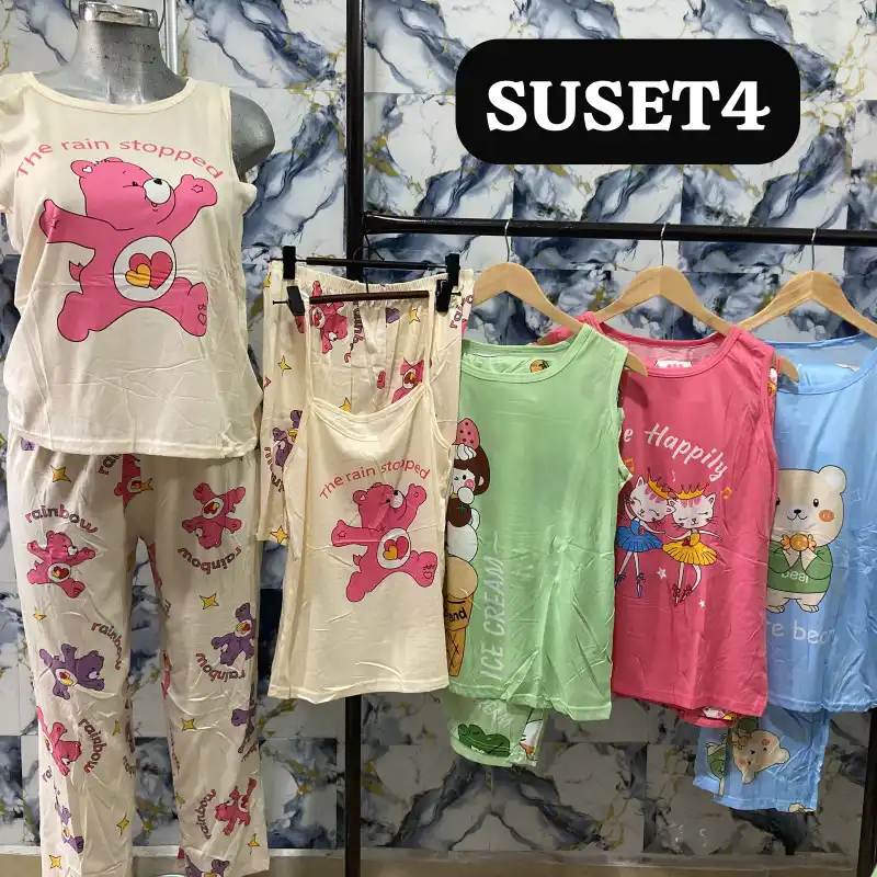 Pijama De 4 Piezas SUSET4
