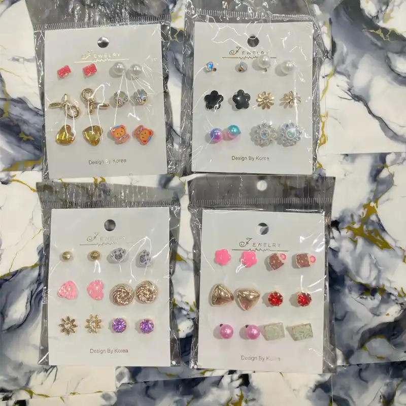 Juego De Aretes 6 Pares