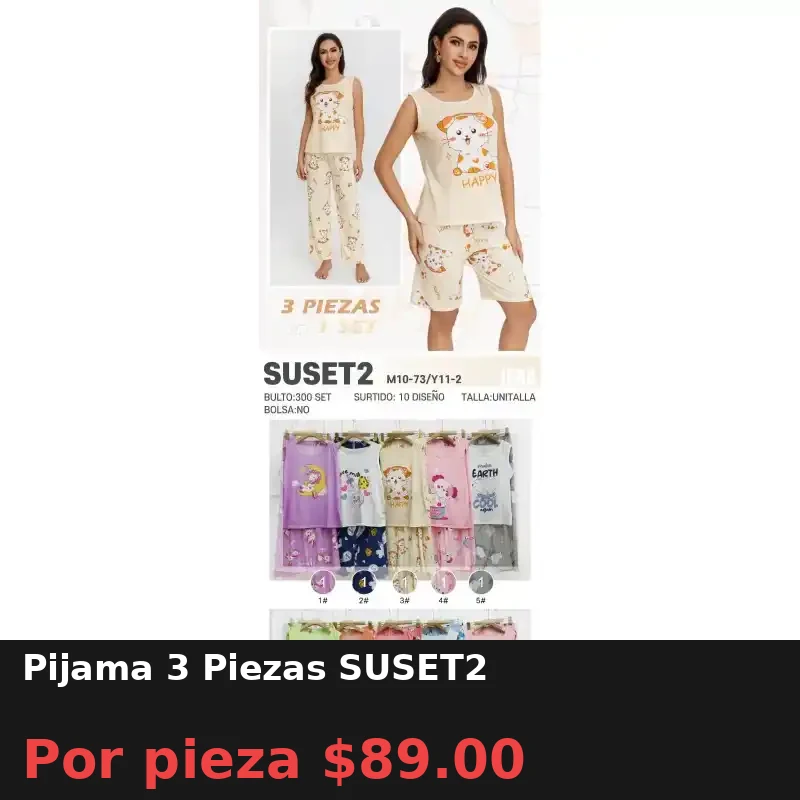 Pijama 3 Piezas SUSET2