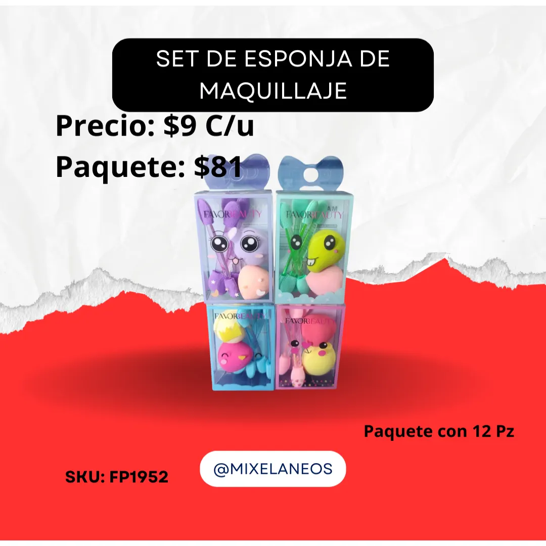 Set De Esponja de Maquillaje FP1952