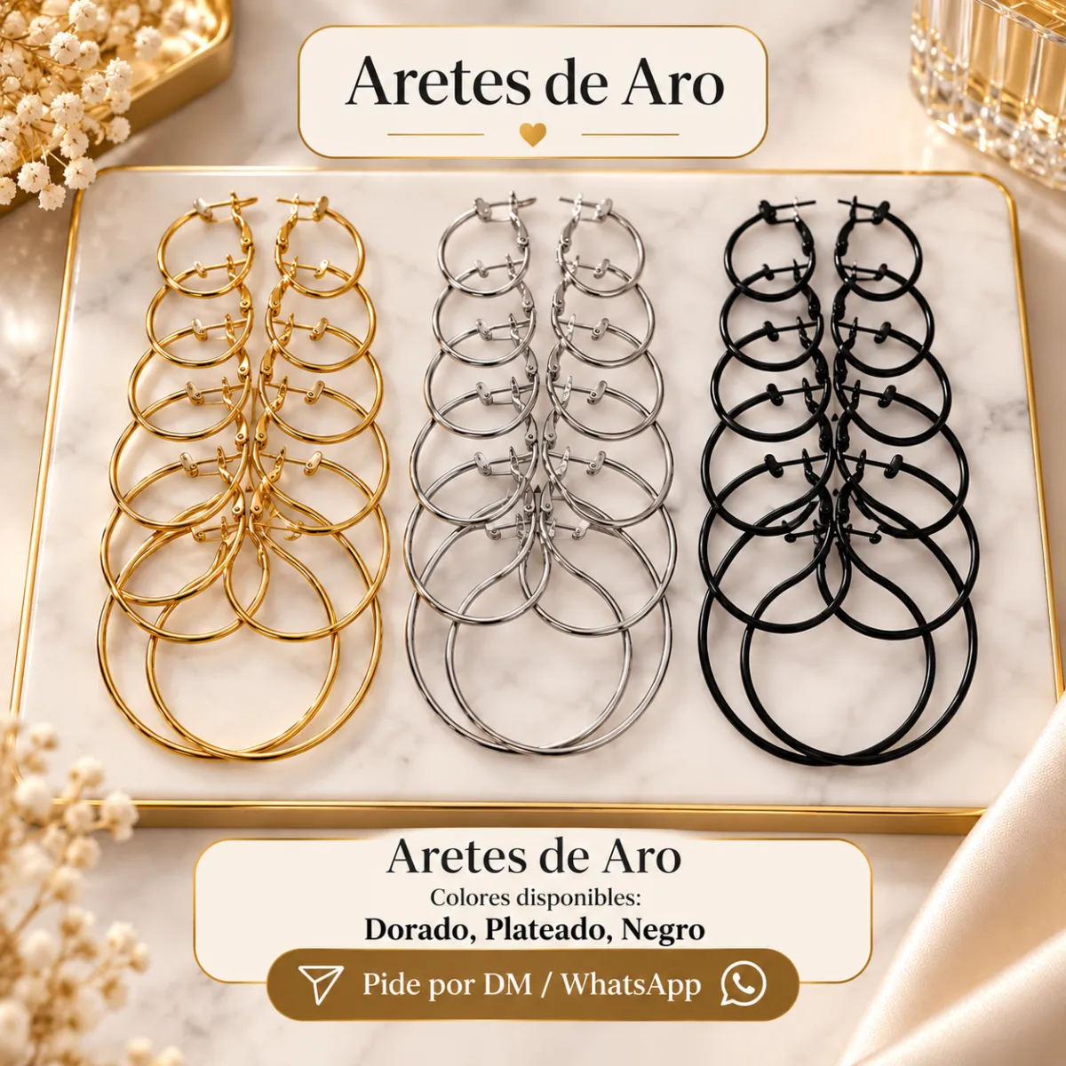 Set de Arracadas / Coquetas 049