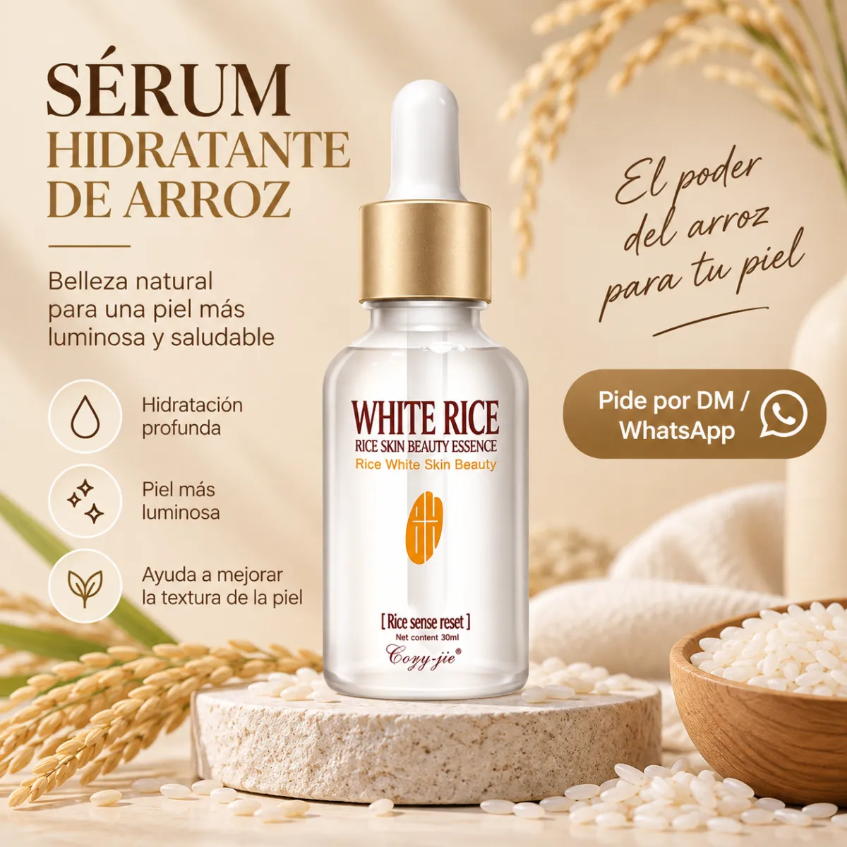 Suero Facial De Arroz