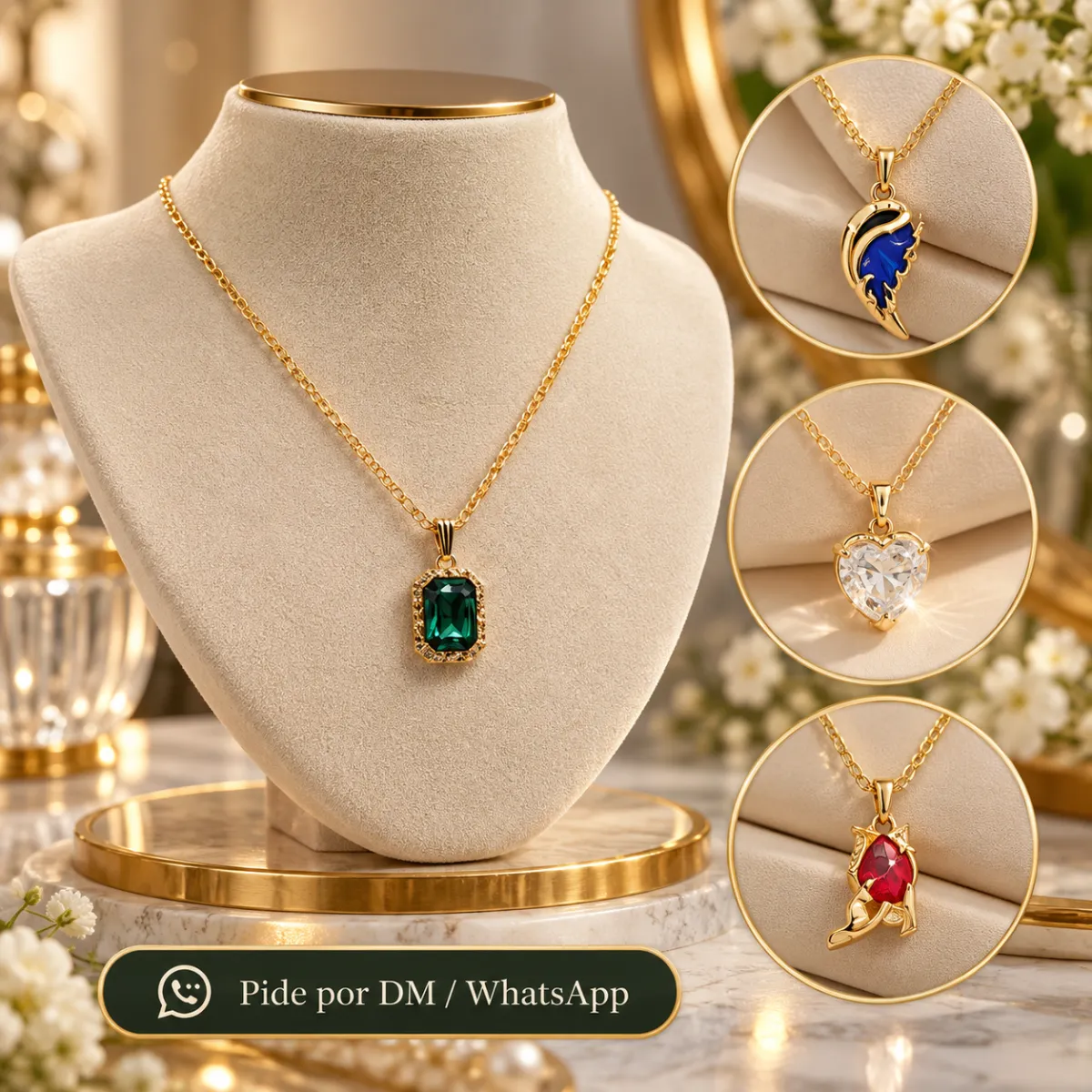 Collar Dije De Piedras 20
