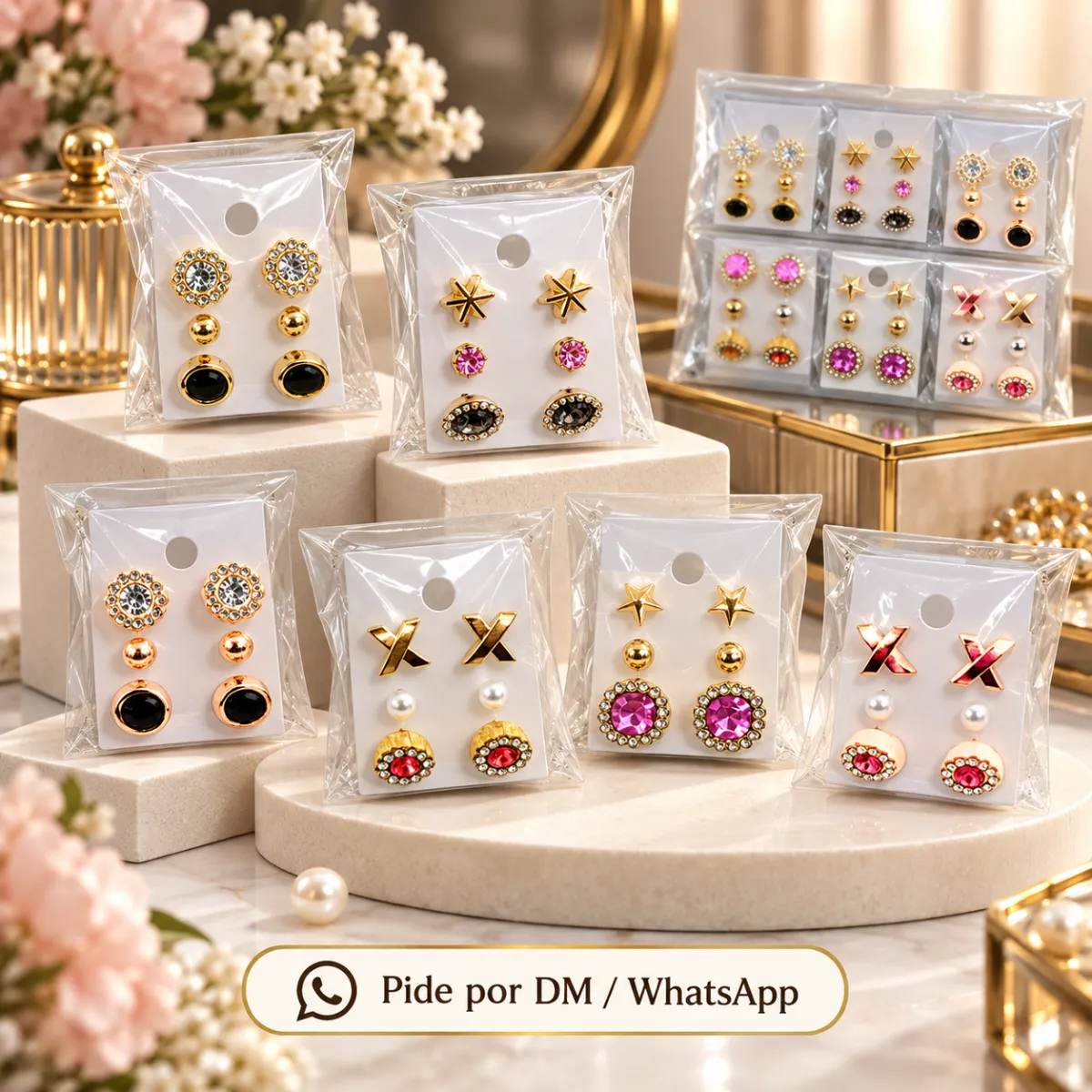 Set De Aretes 3 pares 4