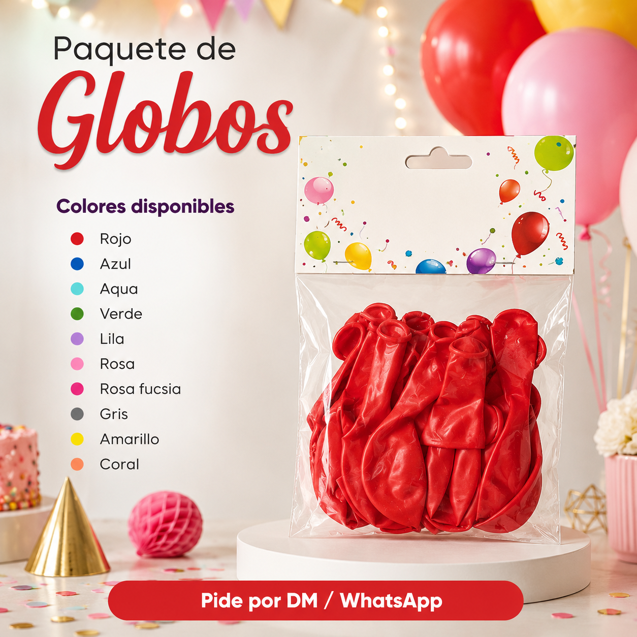 Globos 12 Piezas