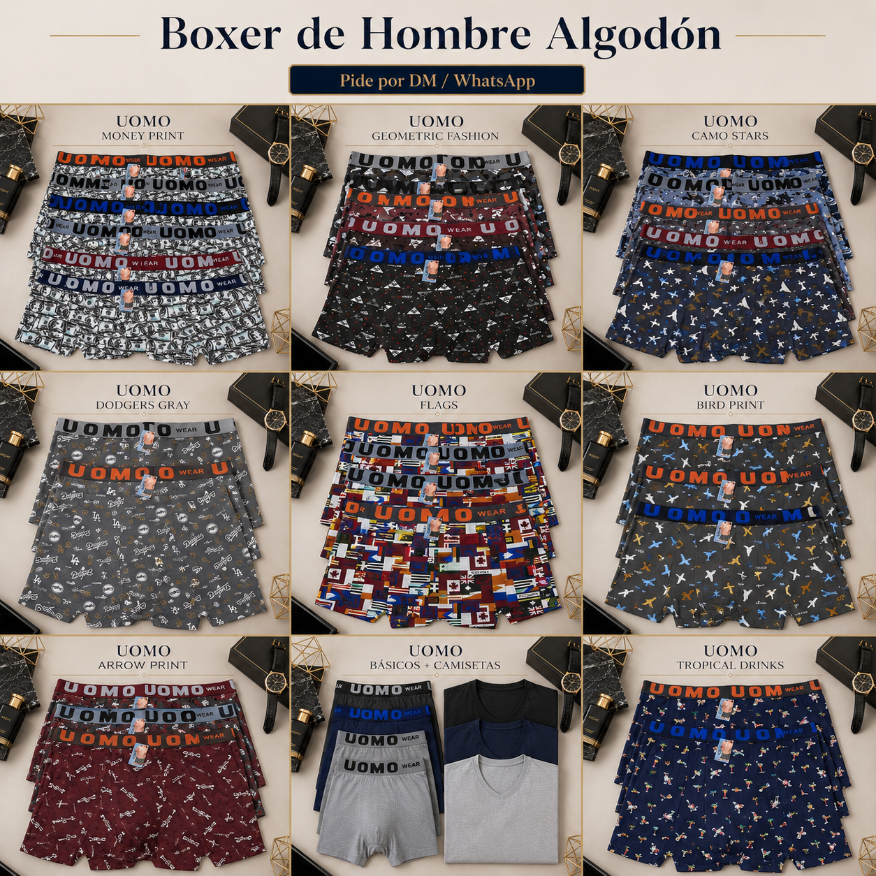 Boxer UOMO Algodón