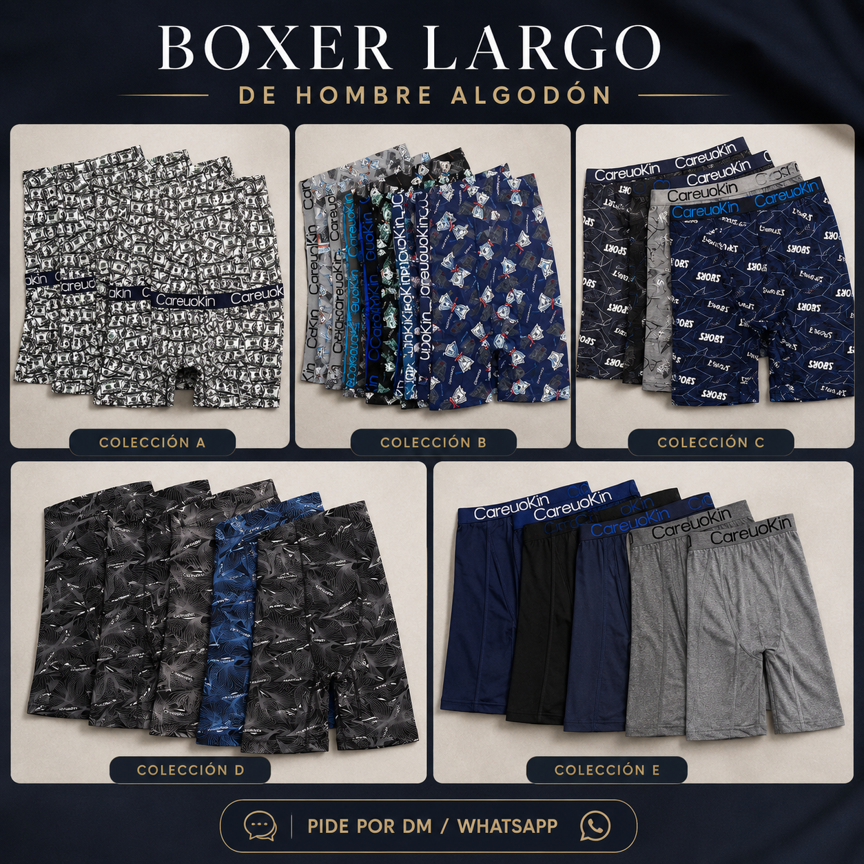 Boxer Largo Algodón